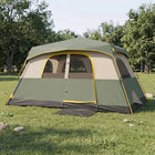 8-10 Person Instant Cabin Camping Tent with Room Divider & Rainfly