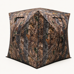 Hunting Blind with Floor Mat, 360 Degree See Through Ground Blind with Carrying Bag, 2/3/4 Person Pop Up Camouflage Tent Portable Concealed Shelter - 1