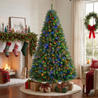 PRE LIT CHRISTMAS TREE – COLOR CHANGING LED LIGHTS WITH REMOTE CONTROL - 1