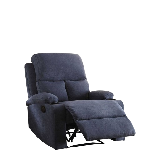 32" Blue Linen Recliner