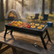 Compact Foldable Charcoal BBQ Grill with Stainless Steel Grate and Quick Setup