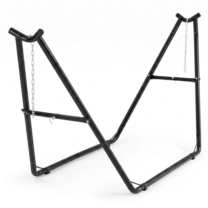 Adjustable 9-14FT Heavy-Duty Hammock Stand – 550-660LBS Outdoor/Indoor Steel Frame - 1