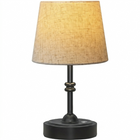 Cordless Table Lamp with Fabric Shade – Rechargeable, Dimmable LED - 1