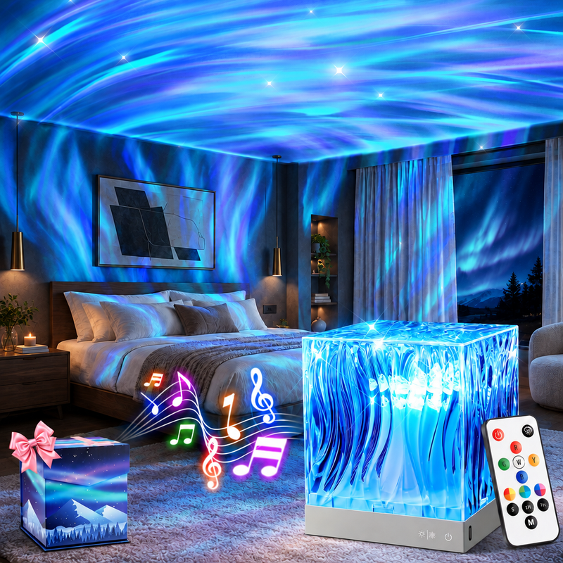 SUNSET LAMP & NORTHERN LIGHTS PROJECTORS WITH REMOTE - 1