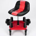 Adjustable Rolling Garage Stool – Ergonomic Shop Seat with Casters & Tool Tray | Trufairs - 1(new)