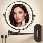LED Lighted Magnifying Makeup Mirror – Rechargeable, Wall-Mount with Adjustable Brightness - 1 (replacement)