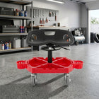 Rolling Mechanic Stool – Adjustable Workshop Seat with Tool Tray & Casters