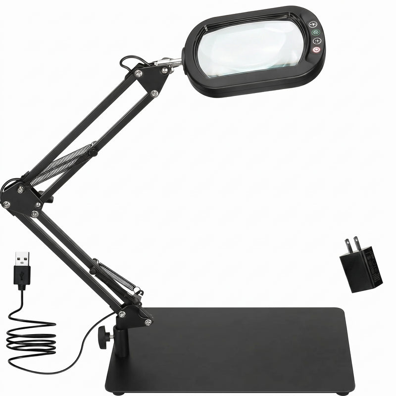 10X to 30X LED Magnifying Lamp – Desk, Clamp & Floor Stand
