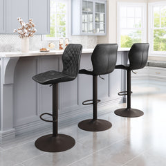 Seth Barstool Vintage Black & Dark Bronze