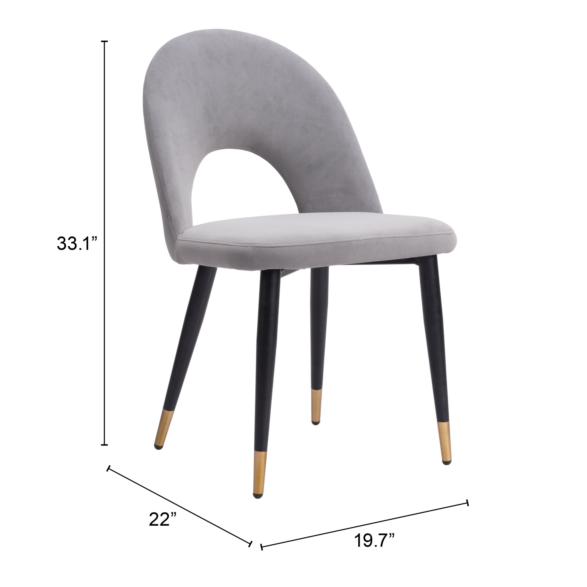 Menlo Dining Chair Gray