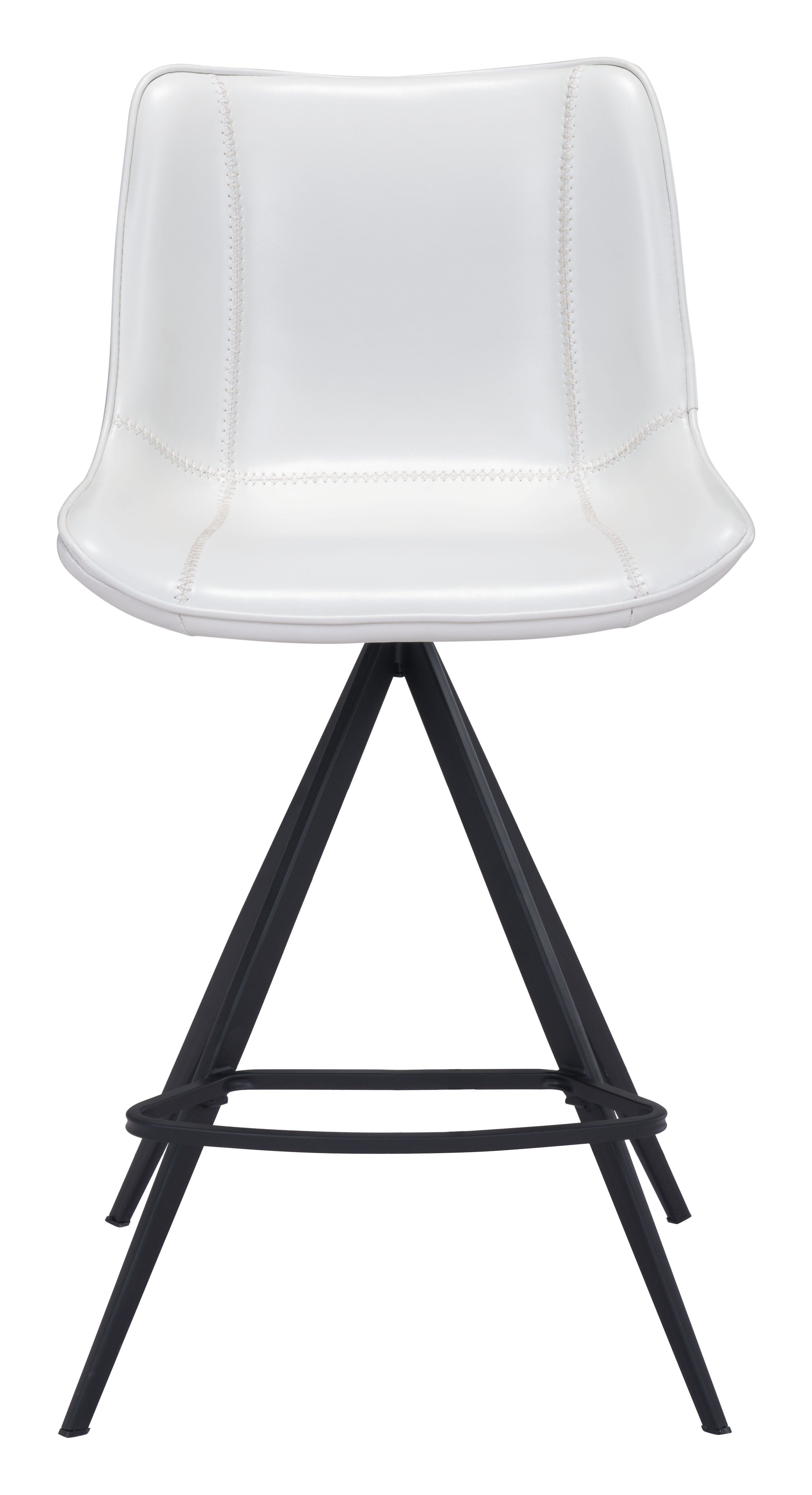 Aki Counter Stool White & Black