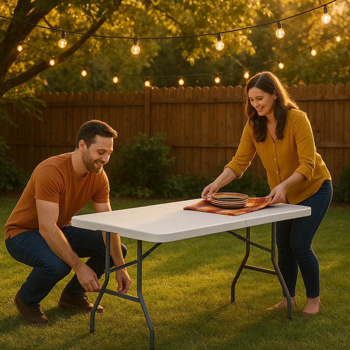 Exclusive Portable Folding Camping Table with Carrying Handle - Premium Outdoor Picnic Collection