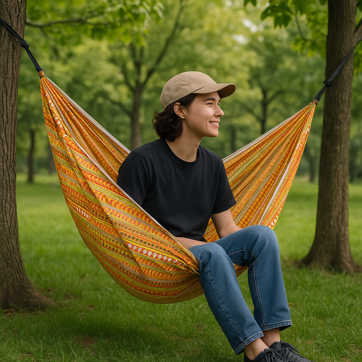 Boho Breeze Ultralight Parachute Hammock – Single Portable Outdoor Hammock