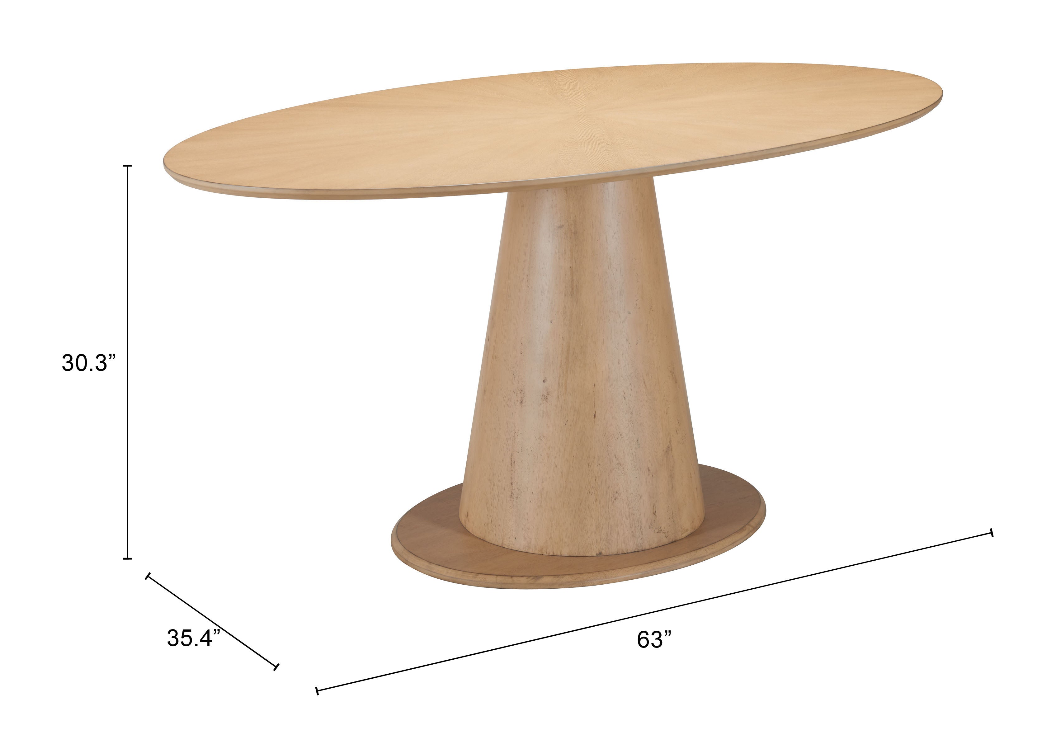 Disque Dining Table Natural