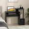 1PC Space-saving Computer Desk with Pull-out Keyboard Tray