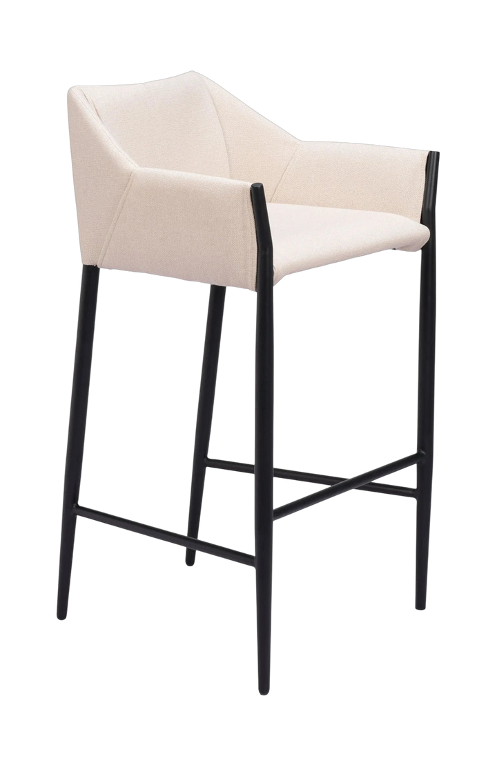 Andover Barstool: Contemporary Steel & Fabric Design