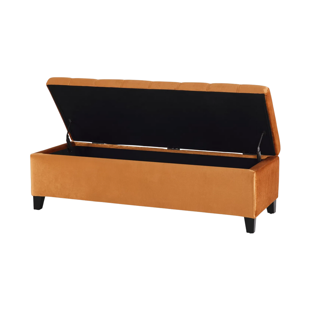 Modern Upholstered Storage Bench – Hidden Organizer & Seat | Entryway/Living Room Essential | Trufairs