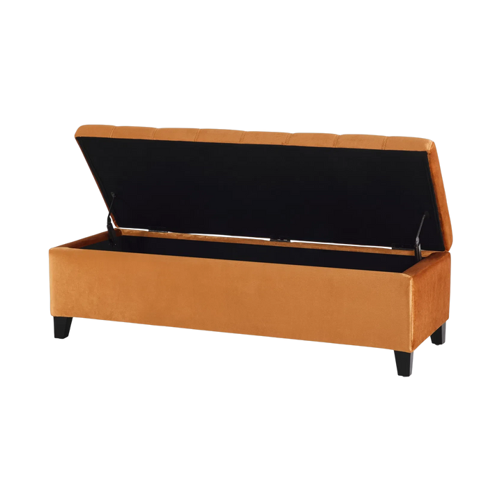 Modern Upholstered Storage Bench – Hidden Organizer & Seat | Entryway/Living Room Essential | Trufairs