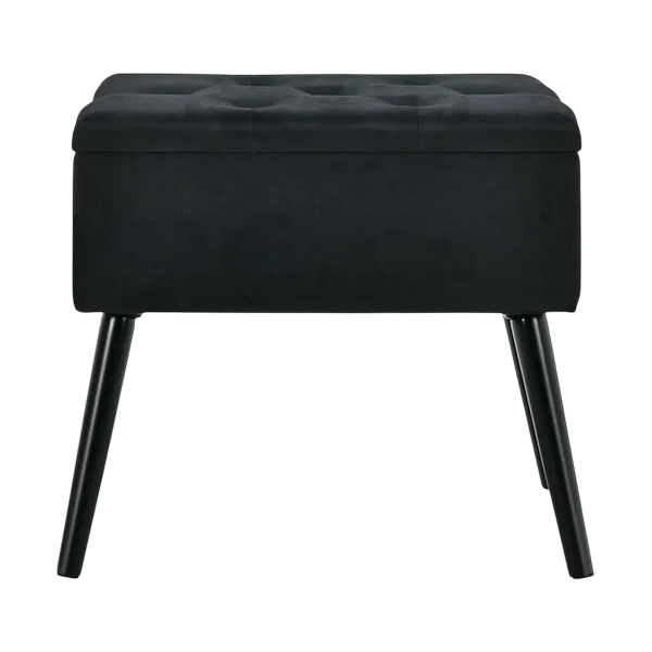 Elegant Velvet Storage Ottoman – Hidden Organizer | Living Room Accent | Trufairs
