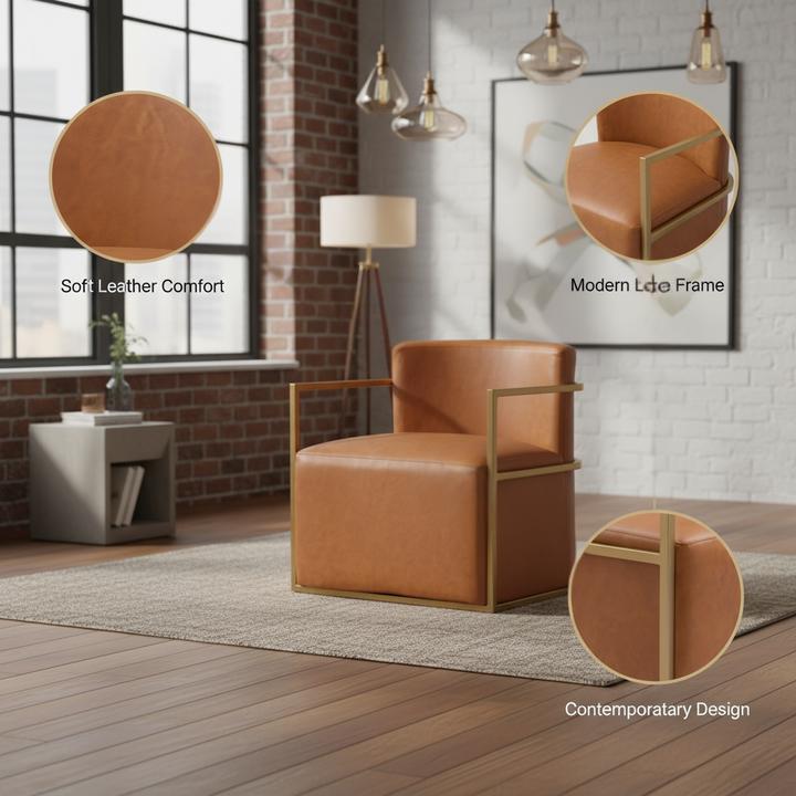 Xander Accent Chair Brown