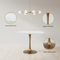 Ithaca Dining Table White & Gold