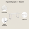 Atlas Dining Table White & Silver