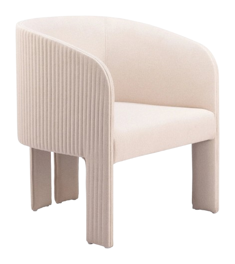 Hull Accent Chair Beige – Resilient Modern Fabric Accent Seating | Living Room Chair | Trufairs