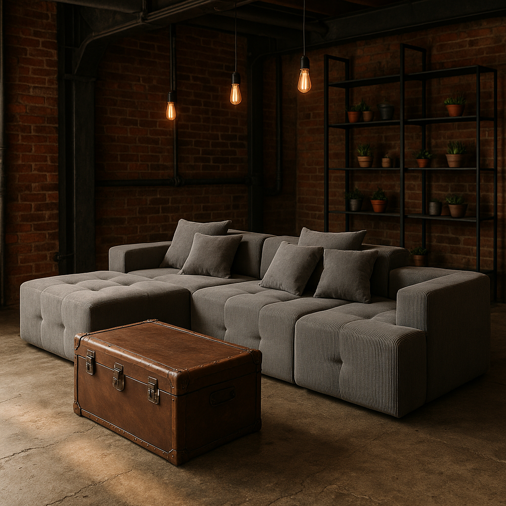 Premium 105.5" Modular Cloud Sectional Sofa - Wrinkle-Resistant Corduroy L-Shape Couch with Tufted Design & No Assembly Required