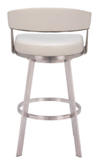 Bantry Swivel Barstool White