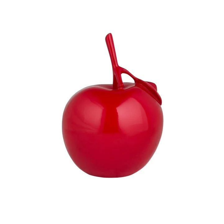 Exclusive Solid Color Apple Sculpture Red - Premium 16" Modern Resin Art Collection