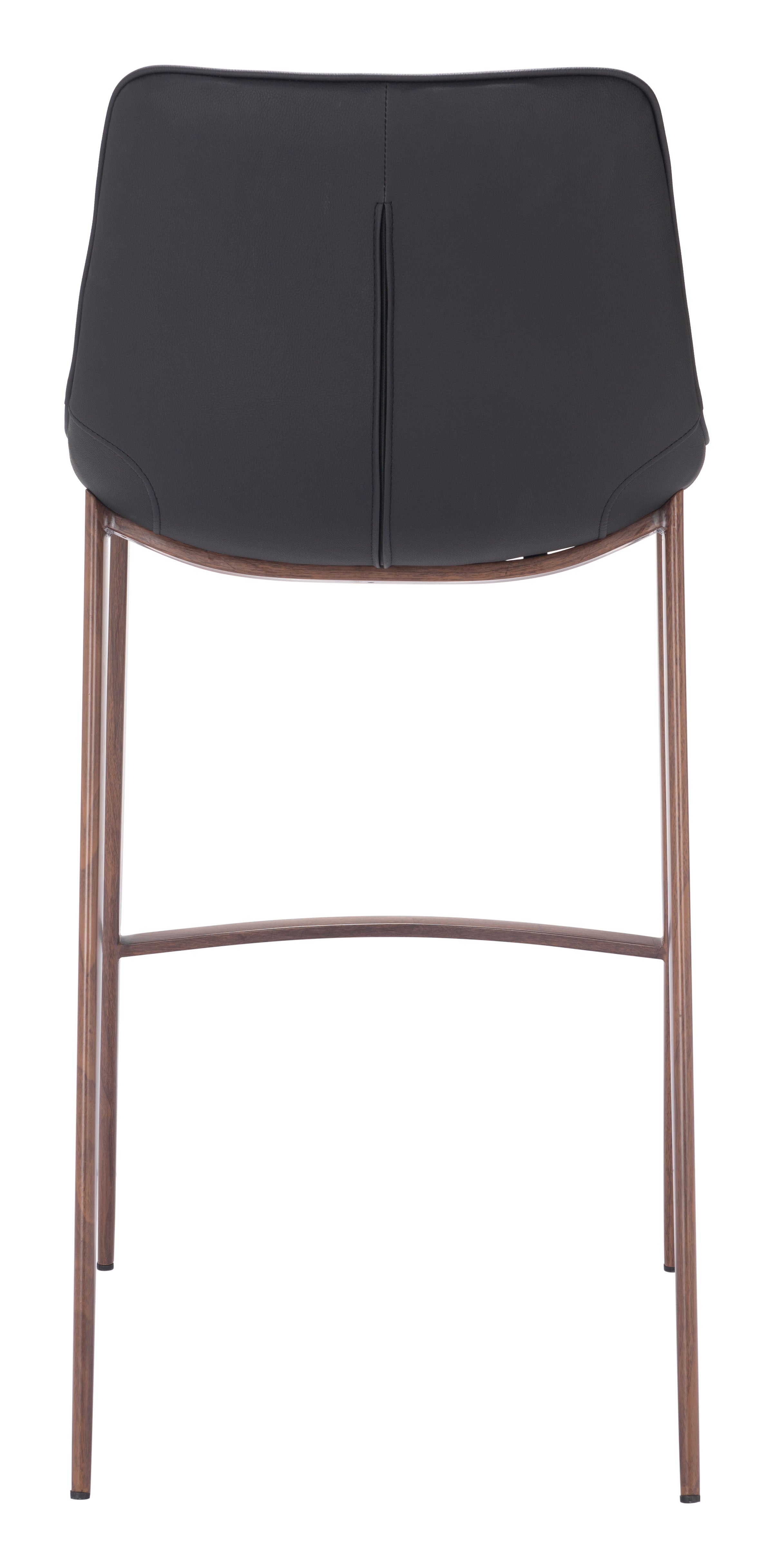 Magnus Barstool Black & Walnut