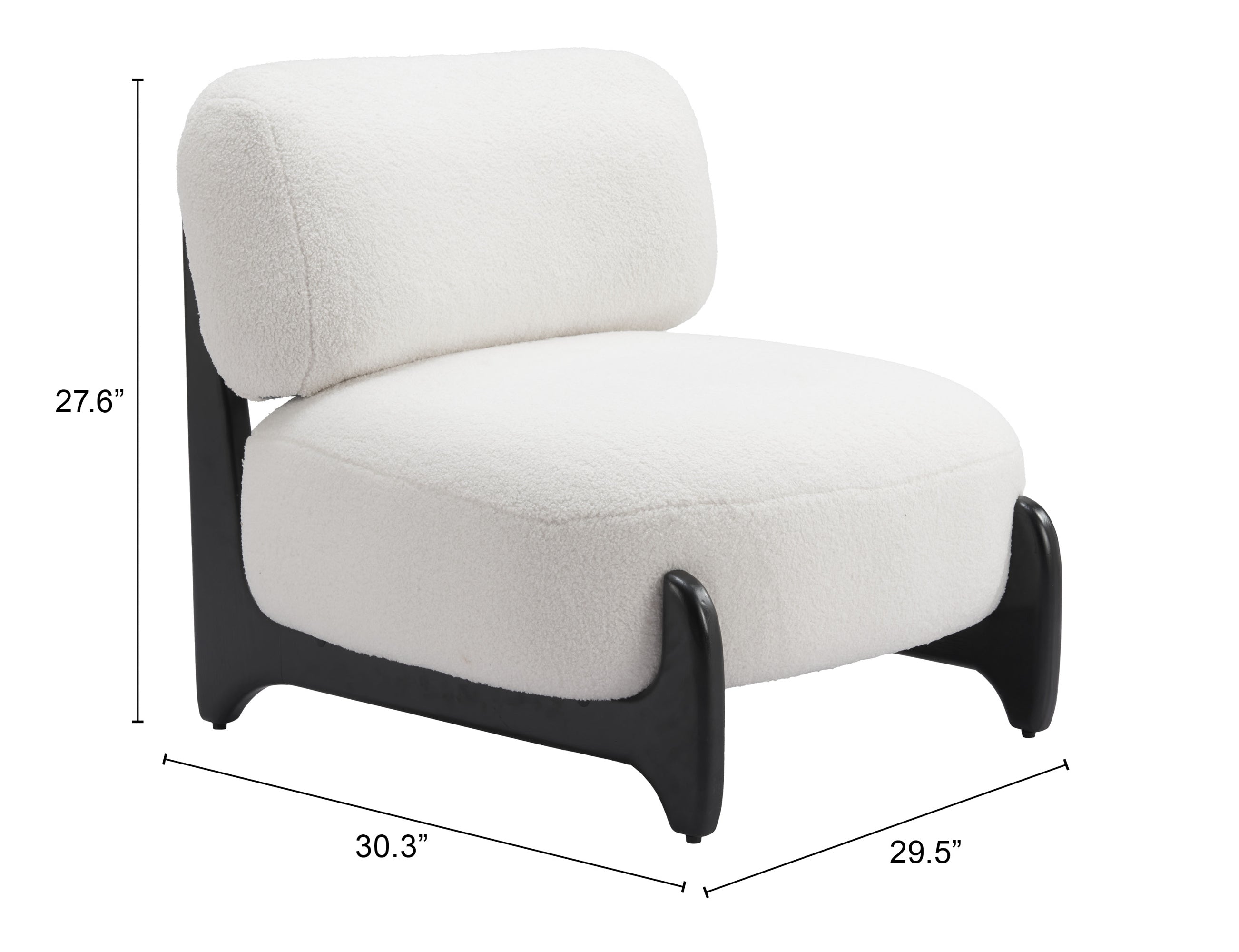 Bombo Accent Chair White