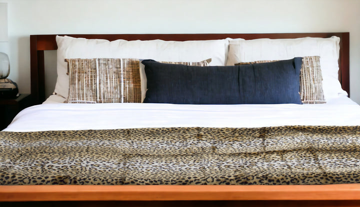IvoryFur Luxe Embroidered Faux Fur Throw – Reversible Plush Blanket | Designer Accent | Trufairs