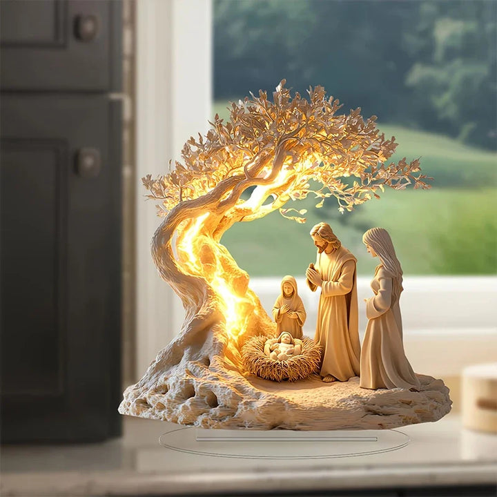 2D Nativity Scene Figurine Tabletop