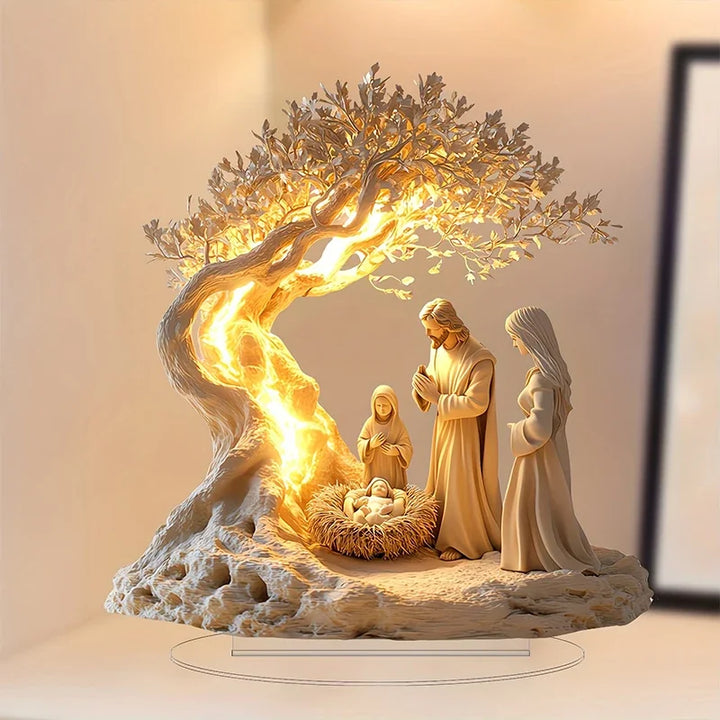 2D Nativity Scene Figurine Tabletop