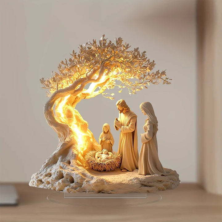 2D Nativity Scene Figurine Tabletop
