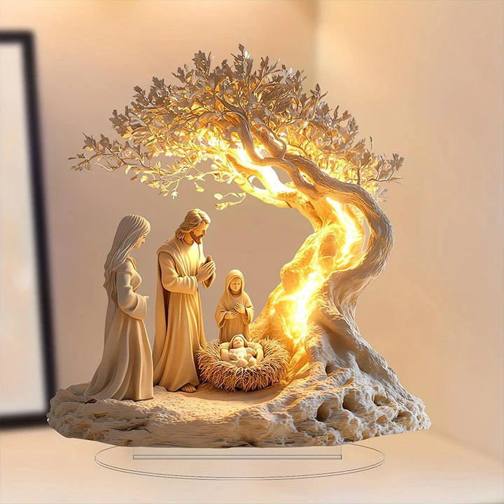 2D Nativity Scene Figurine Tabletop