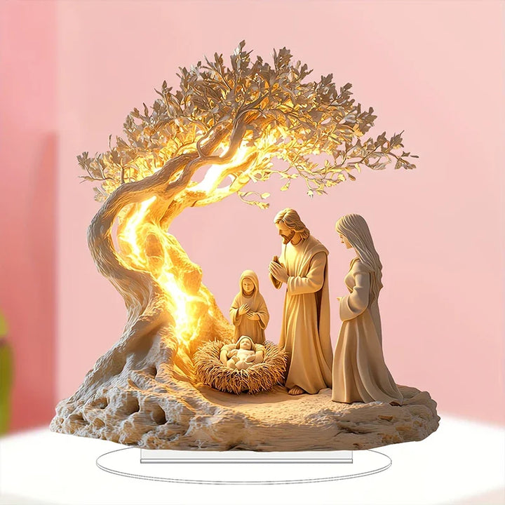 2D Nativity Scene Figurine Tabletop