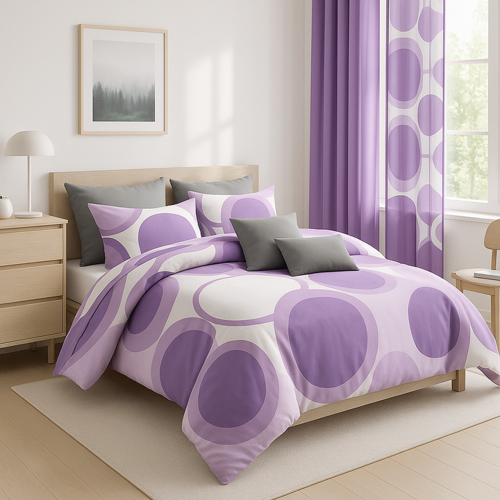 BambooLuxe 9-Piece Thick & Silky Bamboo Microfiber Bedding + Curtain Gift Set