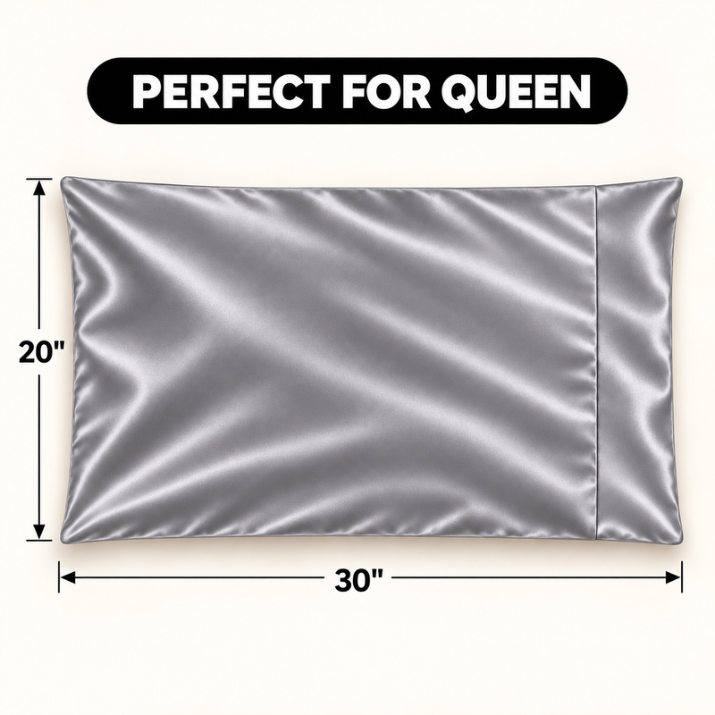 Pillowcases, Set of 2 – Viscose from Bamboo or Polyester Satin - 2