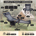 Premium Reclining Outdoor Camping Chair – Adjustable Comfort Seat - 2