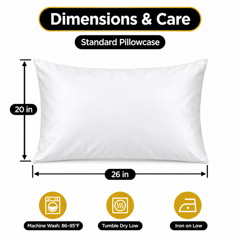 100% Viscose from Bamboo Pillowcases with Zipper, Set of 2 - 2