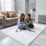 Faux Rabbit Fur Shaggy Rug – Ultra Soft Fluffy Machine Washable Area Rug for Bedroom, Living Room & Teen Room - 2