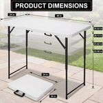 4 ft Adjustable Folding Camping Table - 2
