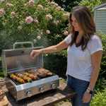 PORTABLE STAINLESS STEEL TABLETOP PROPANE GRILL – 2 & 3 BURNER OUTDOOR BBQ OPTIONS - 2