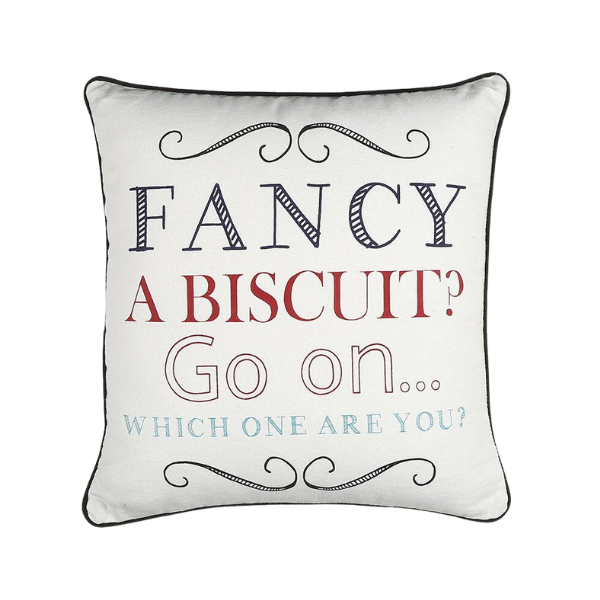 16" Black and White Handmade Text Indoor Outdoor Throw Pillow Cover