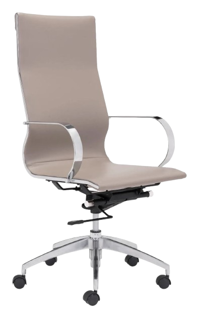 Glider High Back Office Chair Taupe