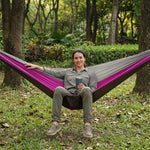 DOUBLE CAMPING HAMMOCK WITH REVERSIBLE BUG NET – 2 PERSON, 660 LB - 2