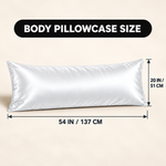 Body Pillowcase – Satin or Mulberry Silk, 20 x 54 in - 2