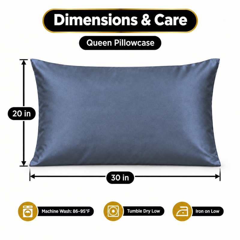 100% Viscose from Bamboo Pillowcases with Zipper, Set of 2 - 2